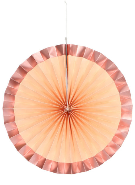 Papieren Waaiers Roze 35cm 3st van Folat koop je bij Partywinkel