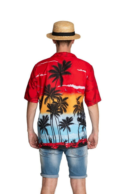 Camicia hawaiana Paradise Red - Unisex