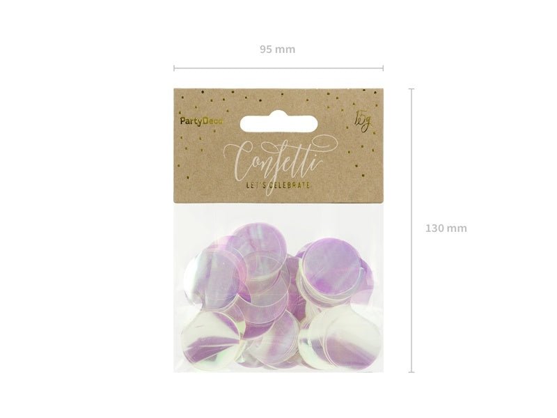 Parelmoer Confetti Metallic 15gr van Partydeco koop je bij Partywinkel