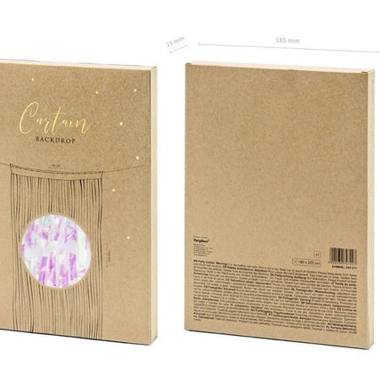 Parelmoer Deurgordijn 2,5m van Partydeco koop je bij Partywinkel