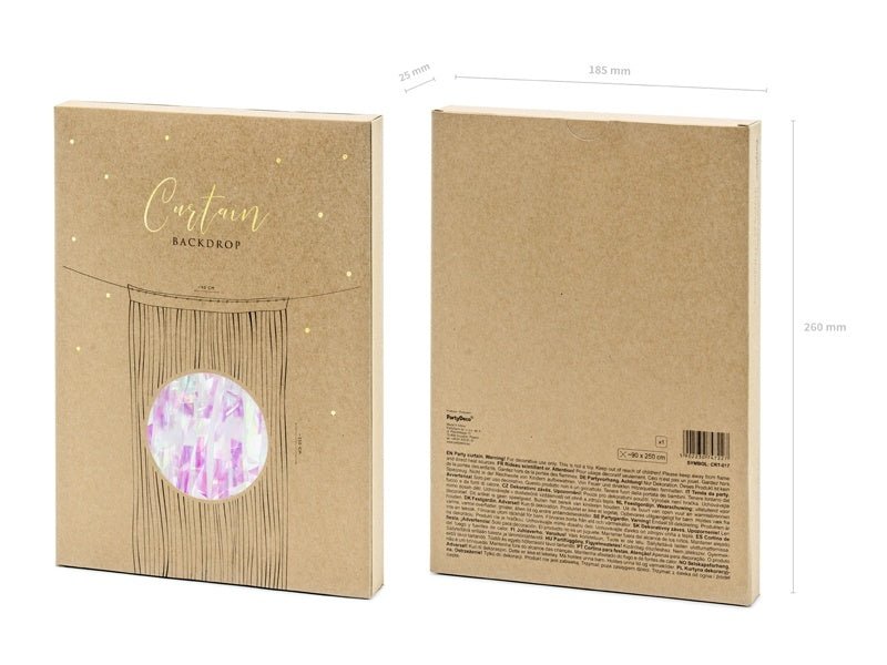 Parelmoer Deurgordijn 2,5m van Partydeco koop je bij Partywinkel