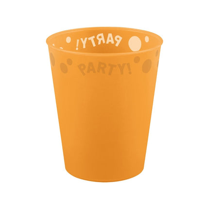 Party Beker Oranje 250ml van Procos koop je bij Partywinkel