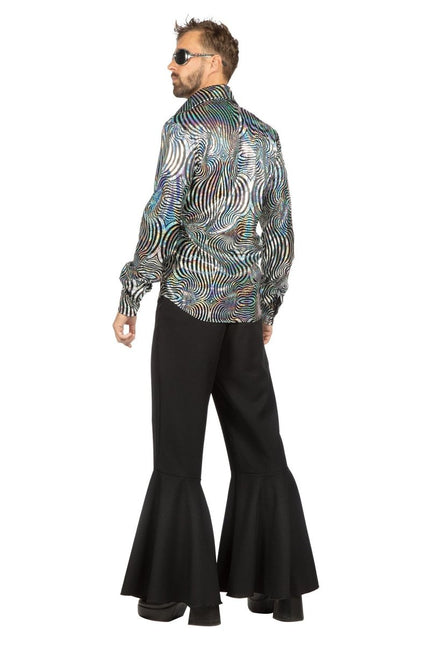 Party blouse disco Zilver van Wilbers & Wilbers koop je bij Partywinkel