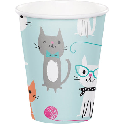 Party Cats Bekers 256ml 8st van Creative Converting koop je bij Partywinkel