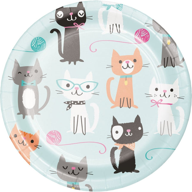Party Cats Borden 18cm 8st van Creative Converting koop je bij Partywinkel