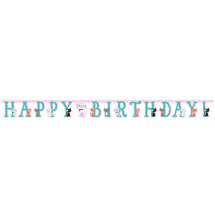 Party Cats Slinger Happy Birthday 2,1m van Creative Converting koop je bij Partywinkel