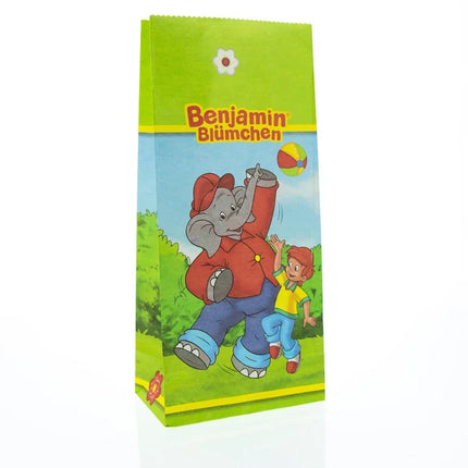 Sacchettini regalo Benjamin Blümchen con adesivi, 10 pezzi