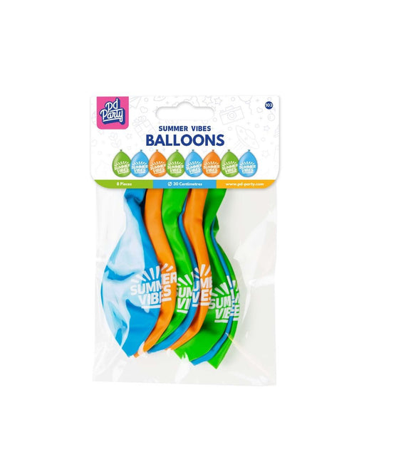 Palloncini colorati Summer Vibes 30 cm 8 pezzi