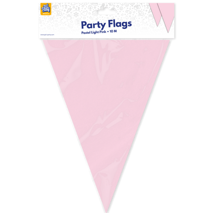 Linea di bandiere rosa chiaro pastello