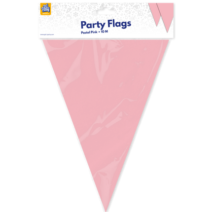 Linea di bandiere rosa pastello