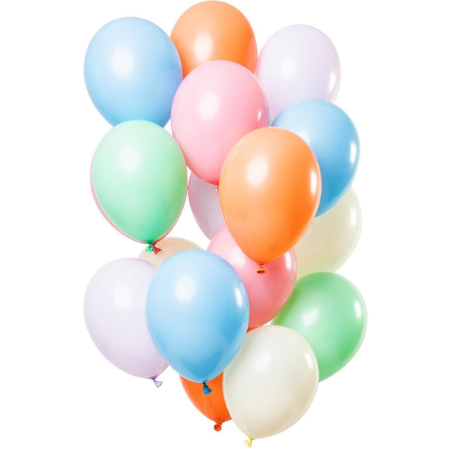 Pastel Ballonnen Chroom 33cm 15st van Folat koop je bij Partywinkel