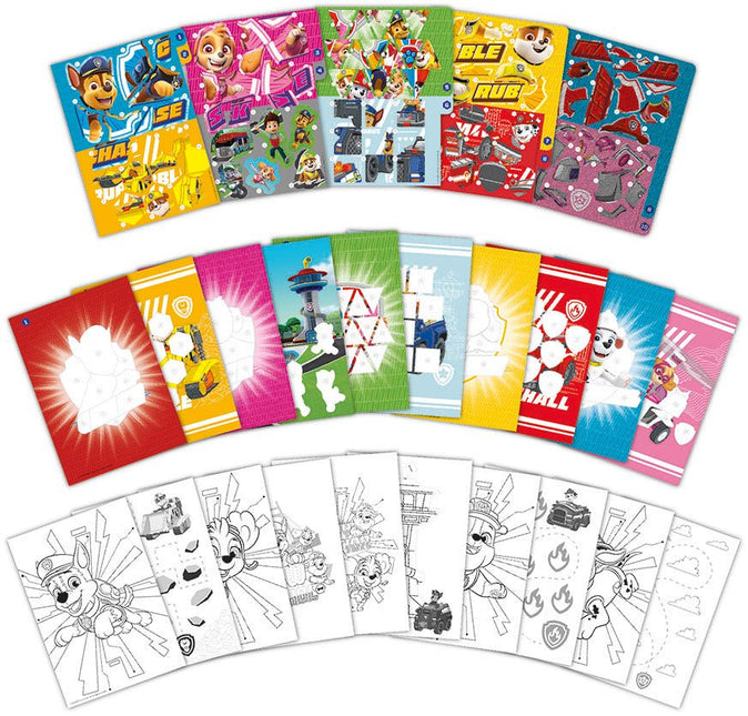 Paw Patrol Knutsel Boek Nummer Stickeren - Partywinkel - 8714274721159