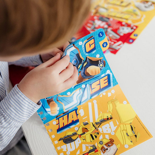 Paw Patrol Knutsel Boek Nummer Stickeren - Partywinkel - 8714274721159