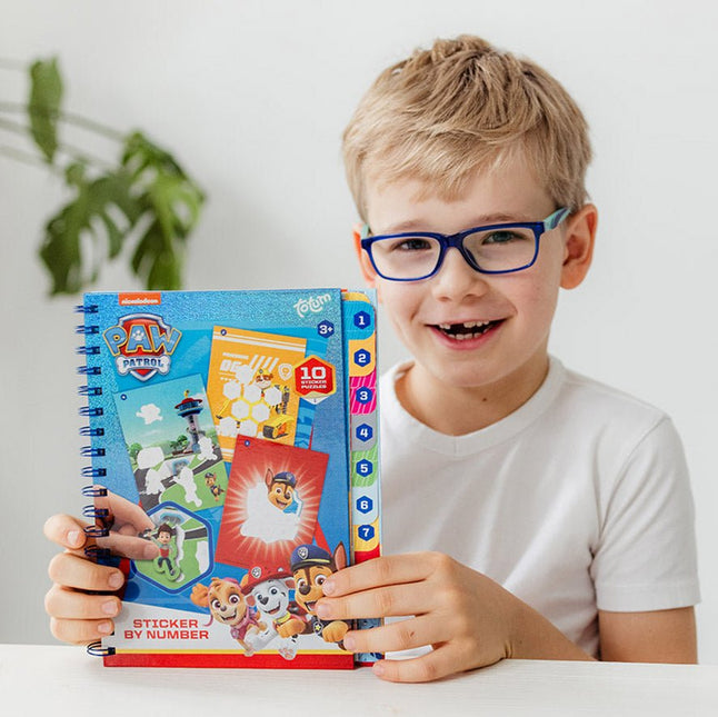 Paw Patrol Knutsel Boek Nummer Stickeren - Partywinkel - 8714274721159