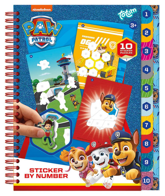 Paw Patrol Knutsel Boek Nummer Stickeren - Partywinkel - 8714274721159