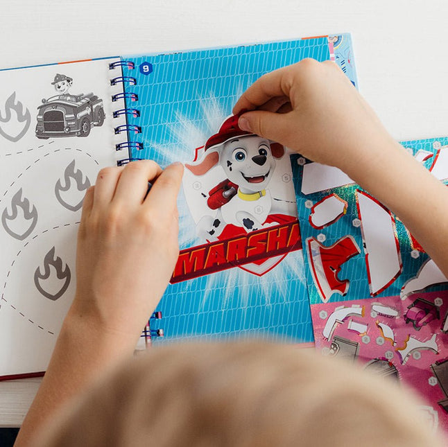Paw Patrol Knutsel Boek Nummer Stickeren - Partywinkel - 8714274721159