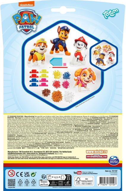 Paw Patrol Knutselset Diamond Painting - Partywinkel - 8714274721197