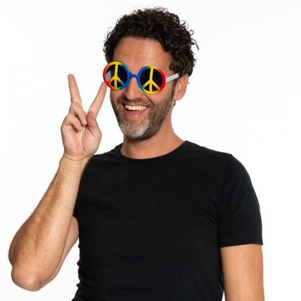 Peace Bril van Partychimp koop je bij Partywinkel