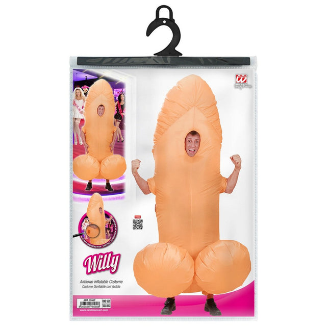Penis Kostuum Nude Heren Opblaasbaar - Partywinkel - 8003558755608
