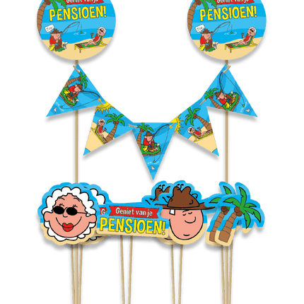 Pensioen Taarttopper 30cm - Partywinkel - 8716764240966