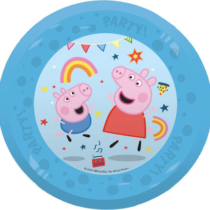 Peppa Pig Borden Herbruikbaar 21cm 4st - Partywinkel - 5201184967607