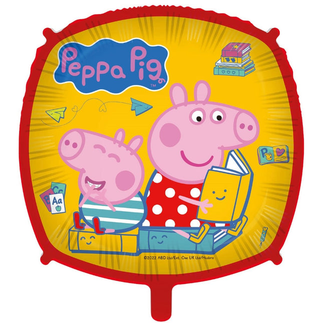 Peppa Pig Helium Ballon Vierkant Leeg 46cm van Procos koop je bij Partywinkel