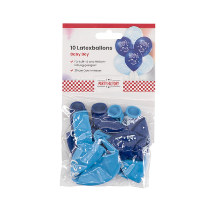 Palloncini blu per neonati maschietti, 30 cm, 10 pezzi