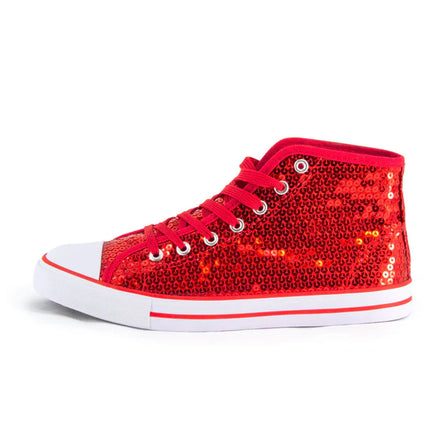 Scarpe rosse con glitter