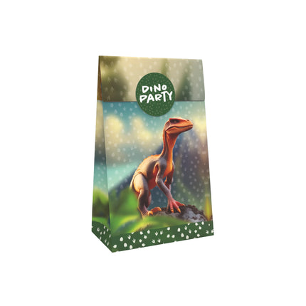 Sacchettini per regalini "Dinosauri" per feste, 10 pezzi