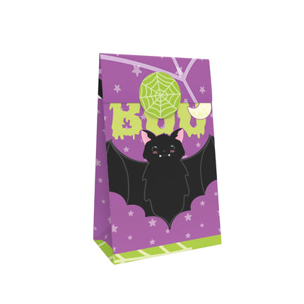 Sacchetti per dolcetti di Halloween viola "Boo" - 10 pezzi