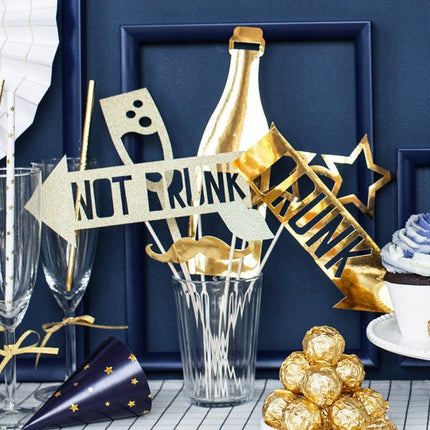 Photobooth Let'S Celebrate Goud 8st van Partydeco koop je bij Partywinkel