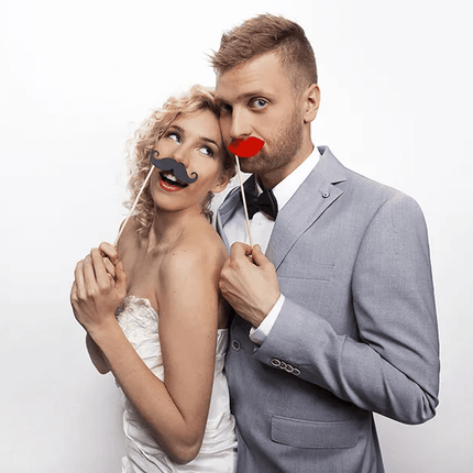 Photobooth Lippen Rood 6st van Partydeco koop je bij Partywinkel