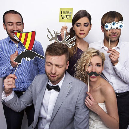 Photobooth Snorren 6st van Partydeco koop je bij Partywinkel