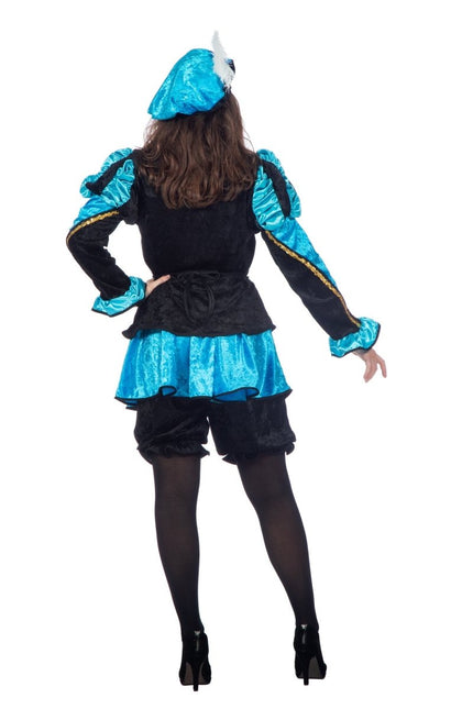 Pietenpak Dames Blauw van Wilbers & Wilbers koop je bij Partywinkel