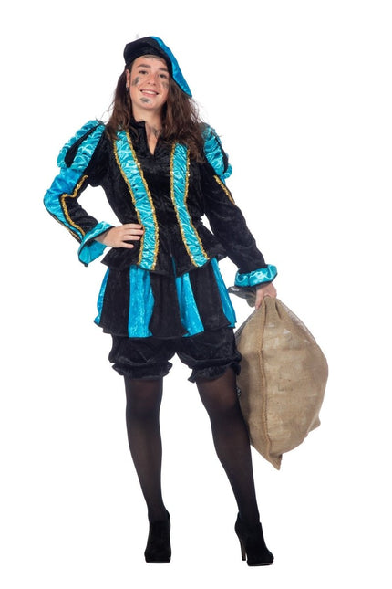 Pietenpak Dames Blauw van Wilbers & Wilbers koop je bij Partywinkel