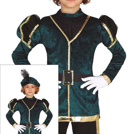 Pietenpak Kind Groen/Goud van Fiestas Guirca koop je bij Partywinkel