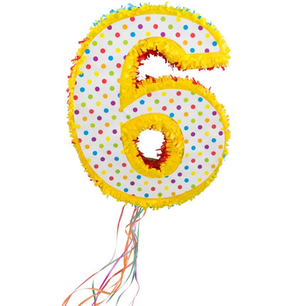 Pinata 6 Jaar 49cm van Folat koop je bij Partywinkel