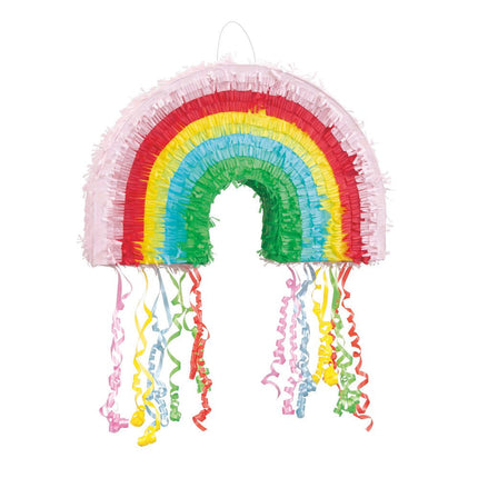Pinata Regenboog Franjes 30cm van Unique koop je bij Partywinkel