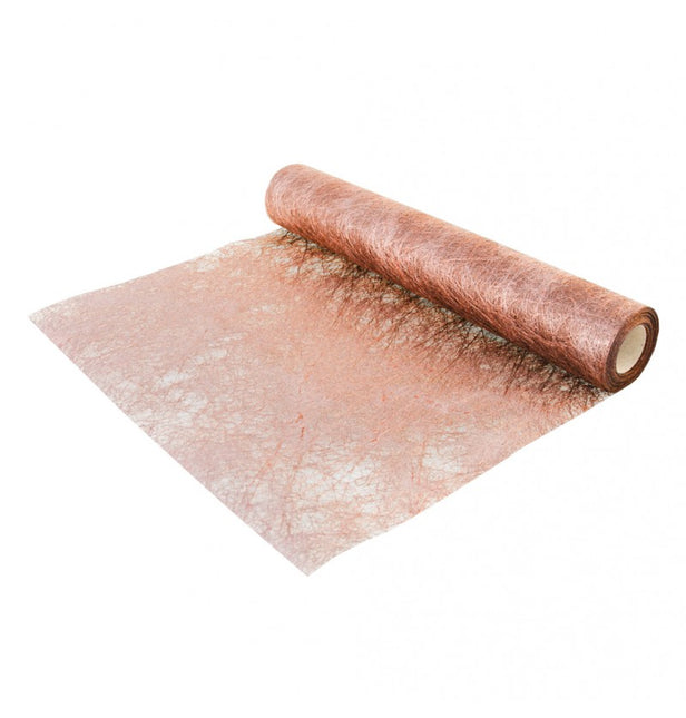 Runner da tavola oro rosa lucido 10m