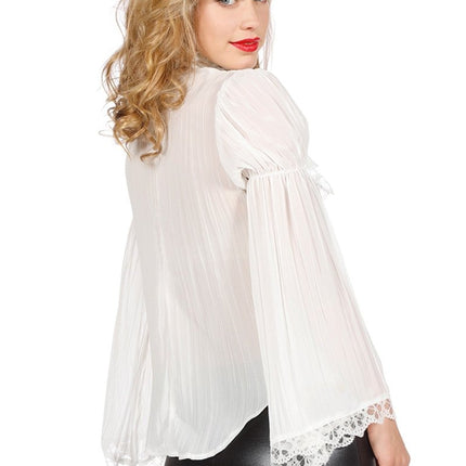Piraten Blouse Wit Dames van Wilbers & Wilbers koop je bij Partywinkel