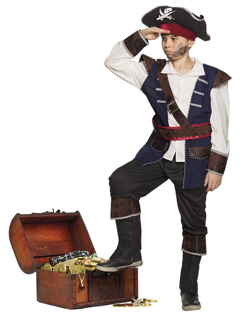 Piratenpak Kind Skelet van Boland koop je bij Partywinkel
