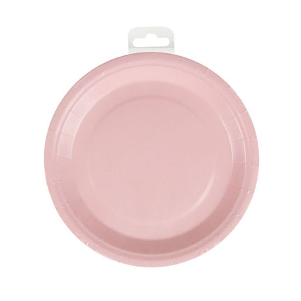 Piatti rosa chiaro pastello 23cm 8pz