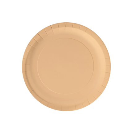 Piatti arancioni pastello 23cm 8pz