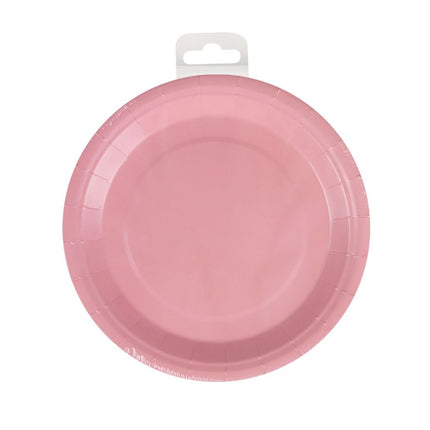 Piatti rosa pastello 23cm 8pz
