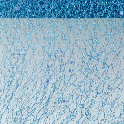 NASTRO DA TAVOLO GLITTERATO BLU POLARE 10 CM X 5 M