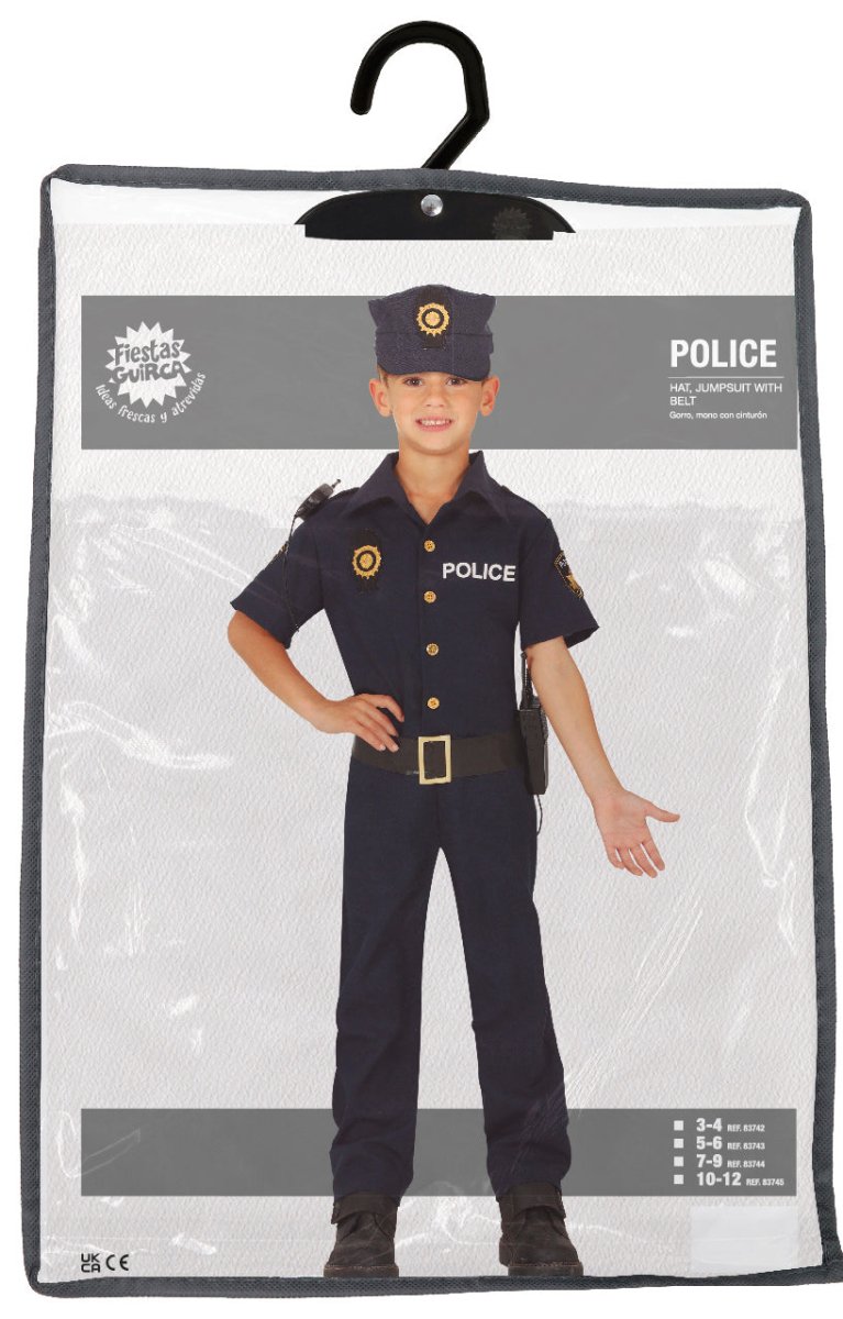 Costume -Poliziotto - Fancy Magic 5-6 anni : Portobello Costume -Poliziotto - Fancy Magic 5-6 anni : Portobello