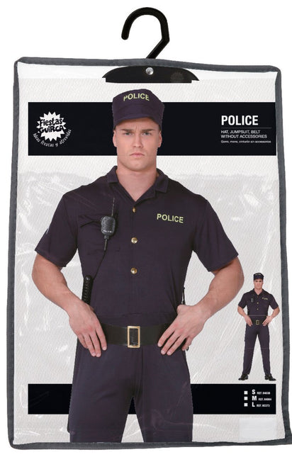 Politie Pak Blauw Heren - Partywinkel - 8434077840382