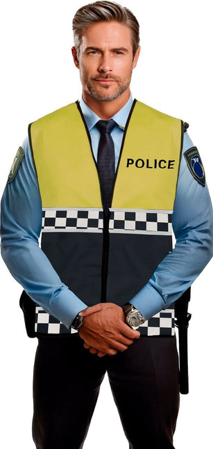 Politie Vest Geel Zwart van Fiestas Guirca koop je bij Partywinkel