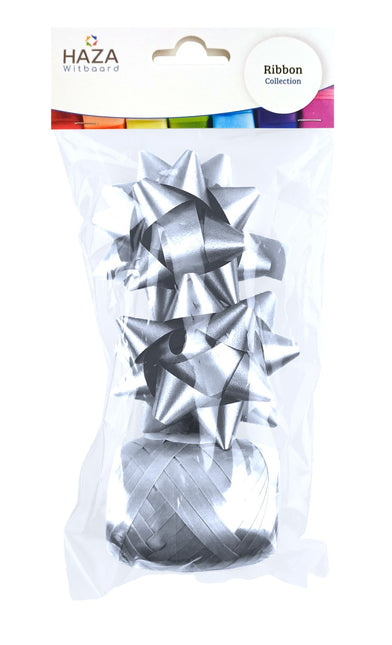 Set combinato Polyband argento (1 uovo, 2 rosette)