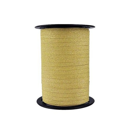 Polyband glitter goud (200mx5mm) van Haza Witbaard koop je bij Partywinkel